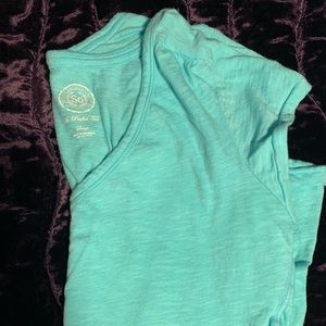 Light blue v neck